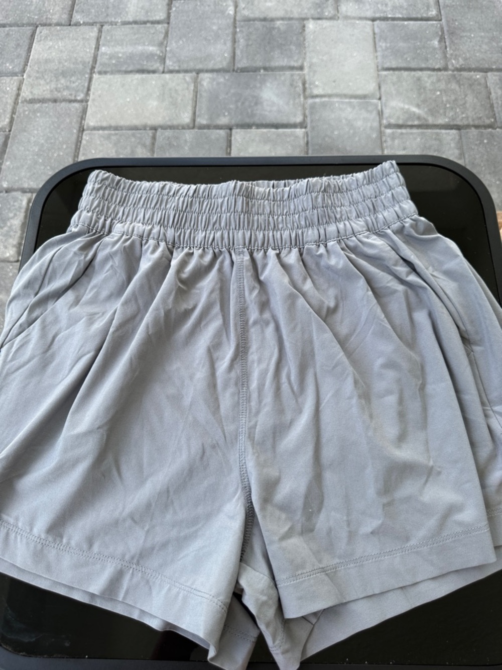 Vuori Light Gray Performance Shorts